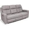 Sofá tres plazas relax con palanca Nadal tapizado textil cemento, 190cm(Ancho) 90cm(Fondo) 102cm(Alto)