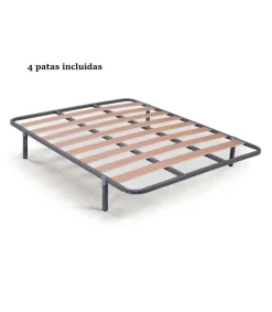 Somier Lorena multiláminas con 4 patas de 105x190.