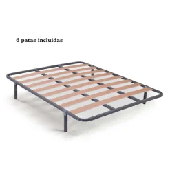 Somier Lorena multiláminas con 6 patas de 105x190.