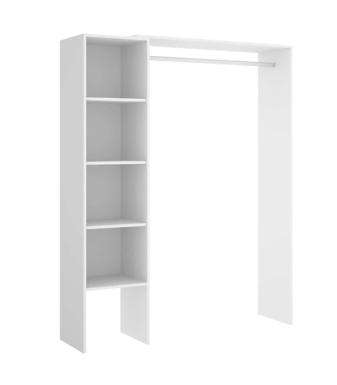 Vestidor Siles para dormitorio 3 baldas acabado blanco 187 cm(alto)140 cm(ancho)40 cm(fondo)