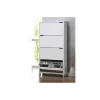 Zapatero 4 puertas kubox acabado blanco, 79 cm(ancho) 155 cm(altura) 24 cm(fondo)