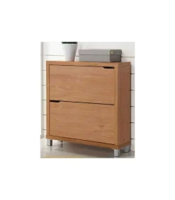 Zapatero 2 puertas kubox acabado maple, 79 cm(ancho) 84 cm(altura) 24 cm(fondo)