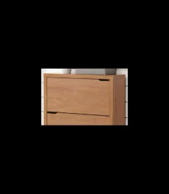 Zapatero 2 puertas kubox acabado maple, 79 cm(ancho) 84 cm(altura) 24 cm(fondo)