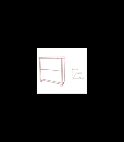 Zapatero 2 puertas kubox acabado blanco, 79 cm(ancho) 84 cm(altura) 24 cm(fondo)